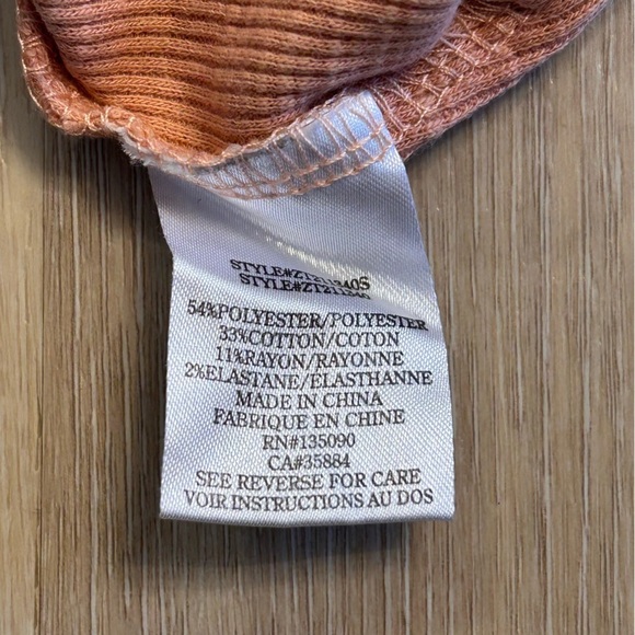 Z Supply Ribbed Tank top peach - Picture 6 of 6